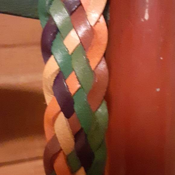 Leather belt woven - Picture 3 of 3